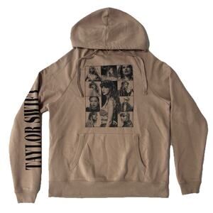Taylor Swift OFFICIAL 2023 The Eras Tour Taupe Beige Hoodie Sweater - Size S